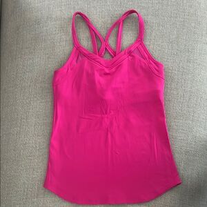 Lululemon Hot Pink Strappy Top Size 6